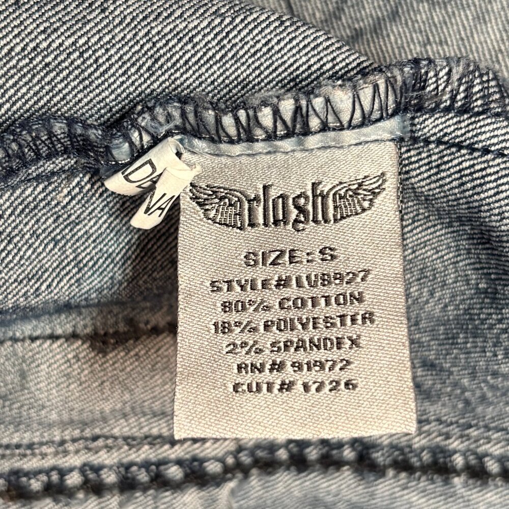 Jean Vest with Satin Like Backing - Picture 6 of 6